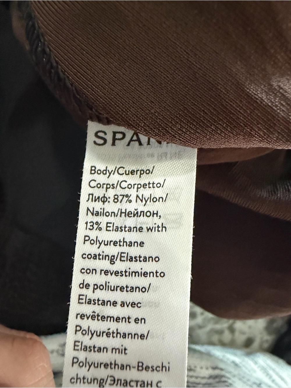 SPANX® Faux Leather Croc Shine Leggings - Picture 11 of 12